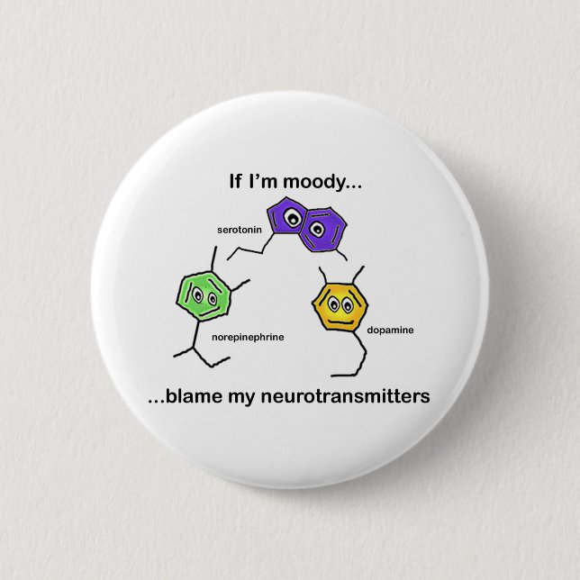If I'm Moody... Pinback Button (Front)