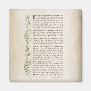 IF, Inspired poem of Rudyard Kipling Magnet