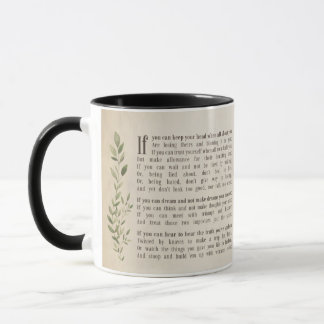 IF, Inspired poem of Rudyard Kipling Mug