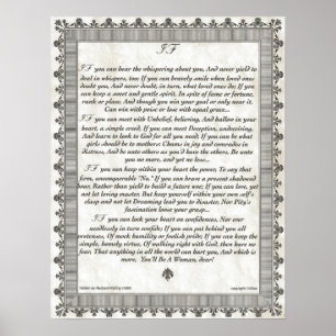 IF Inspiring Poem for Young Women & Girls Poster