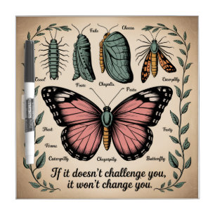 If It Doesn't Challenge You, It Won't Change You Dry Erase Board