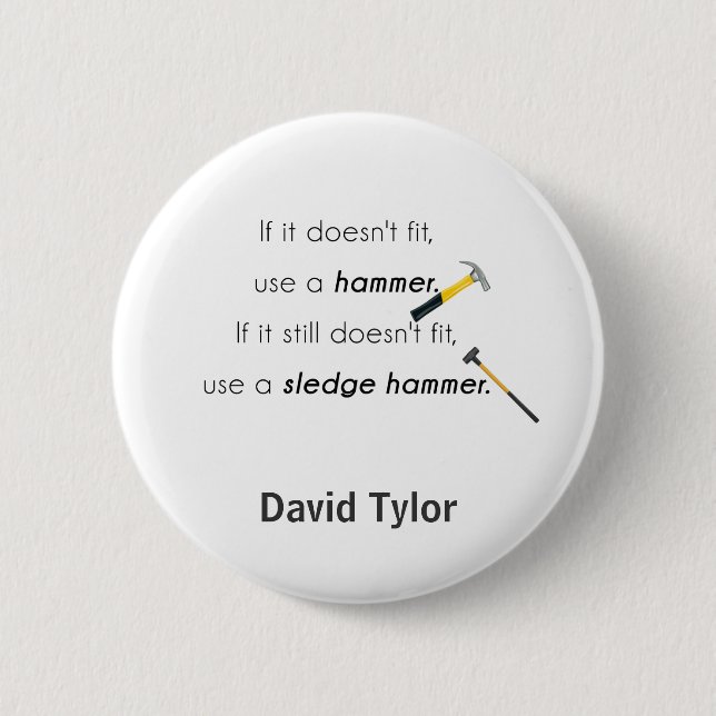 If it doesn't fit, button (Front)
