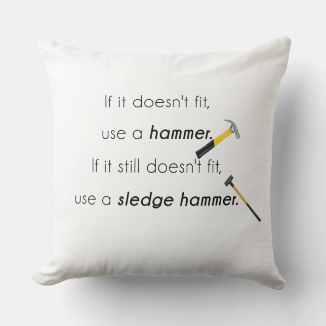If it doesn't fit, throw pillow (Front)