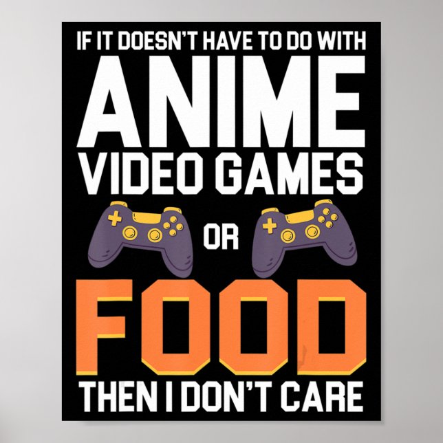 If It Doesn't Have To Do With Anime Video Games or Poster (Front)