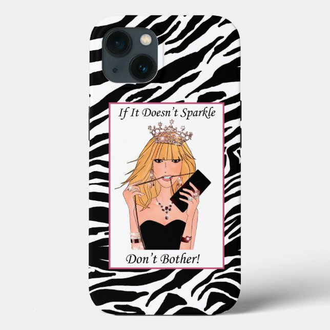 "If It Doesn't Sparkle, Don't Bother!"  Case-Mate iPhone Case (Back)