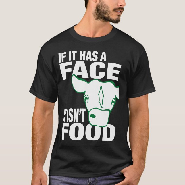 If It Has A Face Black T Shirt (Front)