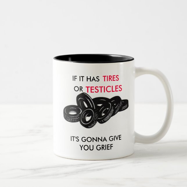 IF IT HAS TIRES...MUG Two-Tone COFFEE MUG (Right)