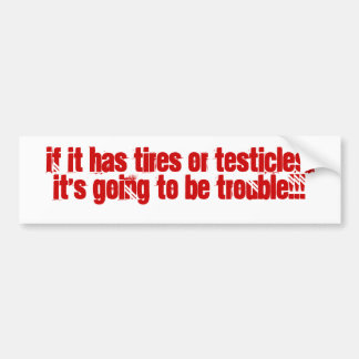 Testicles Bumper Stickers - Car Stickers | Zazzle