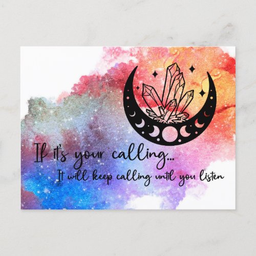 If its your calling postcard