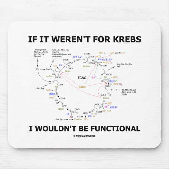 If It Weren't For Krebs I Wouldn't Be Functional Mouse Pad
