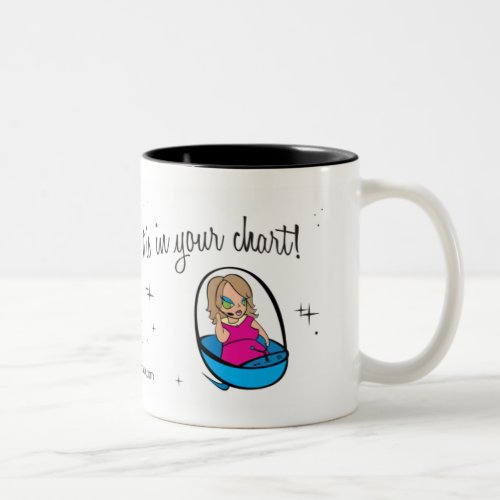 If its in your heart its in your chart Two_Tone coffee mug