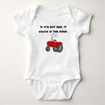 If it's not red Case International Tractor Baby Bodysuit