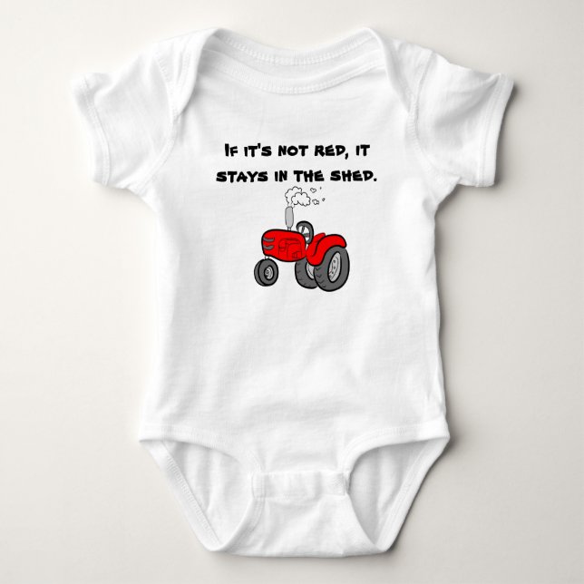 If it's not red Case International Tractor Baby Bodysuit (Front)