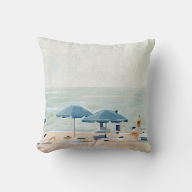 If It's the Beaches Throw Pillow (Front)