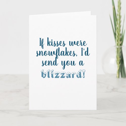 If Kisses Were Snowflakes Holiday 2020 Apart Card