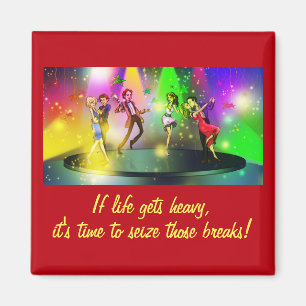 If life gets heavy Inspirational Magnet (1)