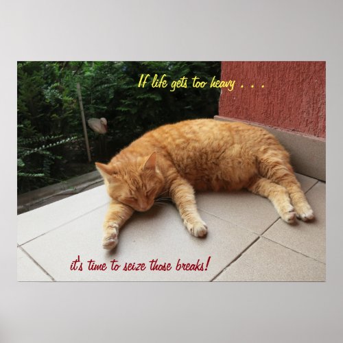 If life gets too heavy Cat 2 Poster