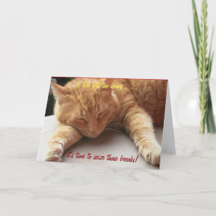 If life gets too heavy Inspirational Card cat 2