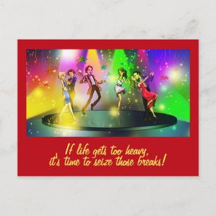 If life gets too heavy Inspirational Postcard (1)