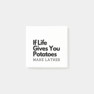 If Life Gives you a Potatoes Make a Latke Post-it Notes