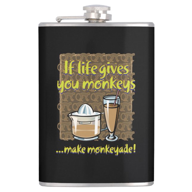 If life gives you monkeys flask (Front)