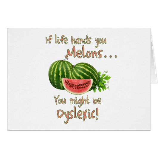 If Life Hands You Melons Cards (Front Horizontal)