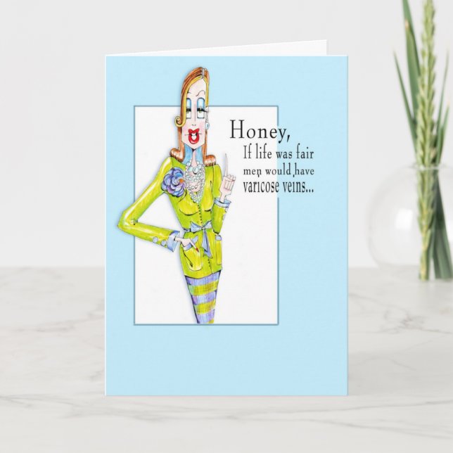 If life were fair ...birthday or friendship card (Front)