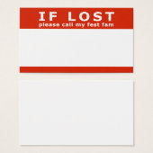 if lost please call my fest fam (Front & Back)