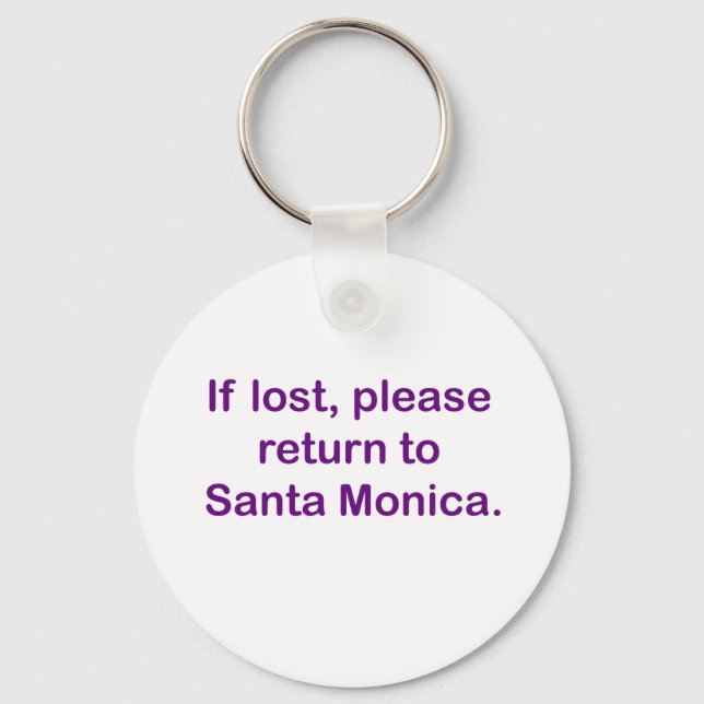 If Lost, Please Return Keychain (Front)