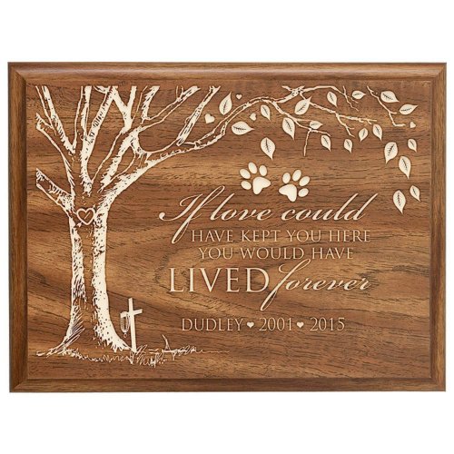 If Love Could Save You Cute Walnut Wall Plaque