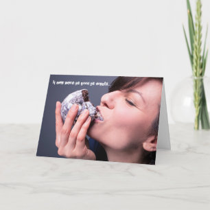 If men were as good as the donuts fun greeting car card