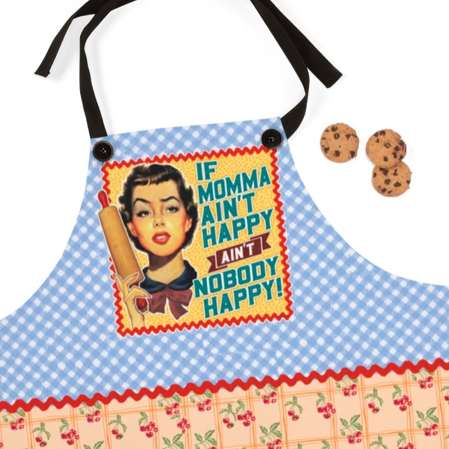 If Momma Ain't Happy, Ain't Nobody Happy Apron (Creator Uploaded)