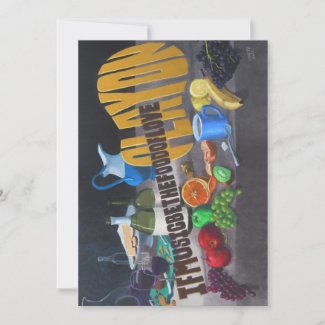 If Music Be The Food of Love Invitation