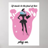 William Shakespeare Quote Print if Music Be the Food of -  Israel