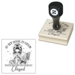 If My Book Is Open...  Rubber Stamp