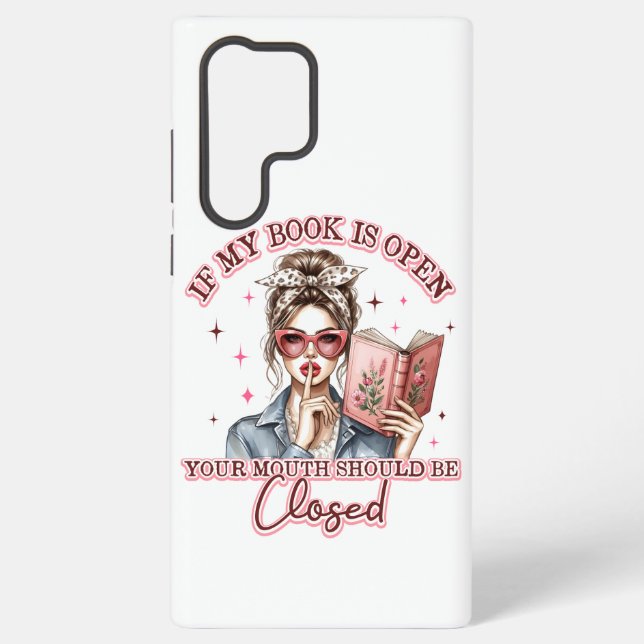 If My Book Is Open...  Samsung Galaxy Case (Back)