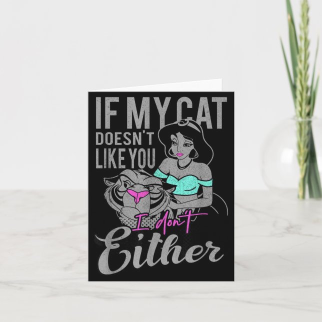If My Cat Doesn't Like You I Don't  Card (Front)