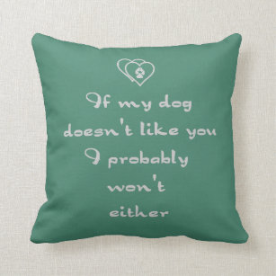 throw pillows with dog sayings
