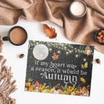 If My Heart Was A Season It Would Be Autumn Jigsaw Puzzle<br><div class="desc">Trendy watercolor hand drawn illustrations of cozy, autumn favorites. These make great gifts! Add your custom wording to this design by using the "Edit this design template" boxes on the right hand side of the item, or click the blue "Customize it" button to arrange the text, change the fonts and...</div>