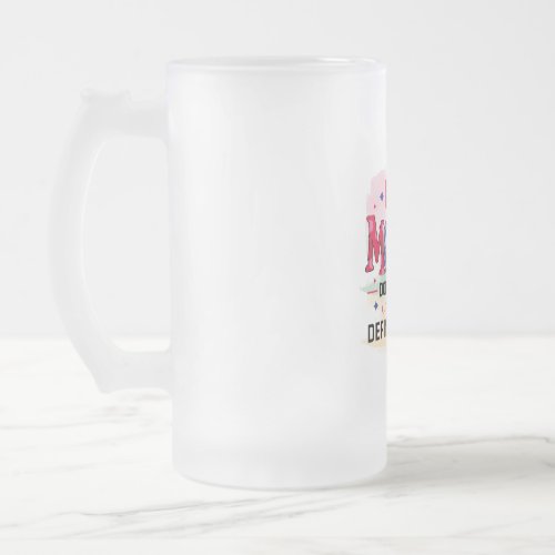 If my mouth doesnt say it my face definitely will frosted glass beer mug