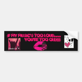 if my music bumper sticker
