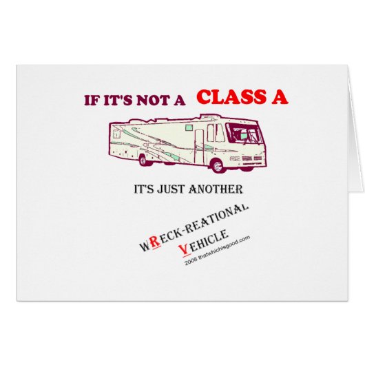If Not A Class A RV? Cards (Front Horizontal)