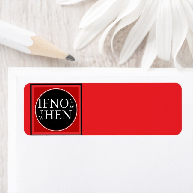 If Not Now Return Address Label (Insitu)