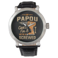 If Papou Cant Fix It Funny Handyman Grandpa
