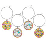 If Pickleball Makes You Happy Super Fun Colorful Wine Charm