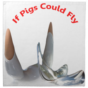 If Pigs Could Fly Cloth Napkin
