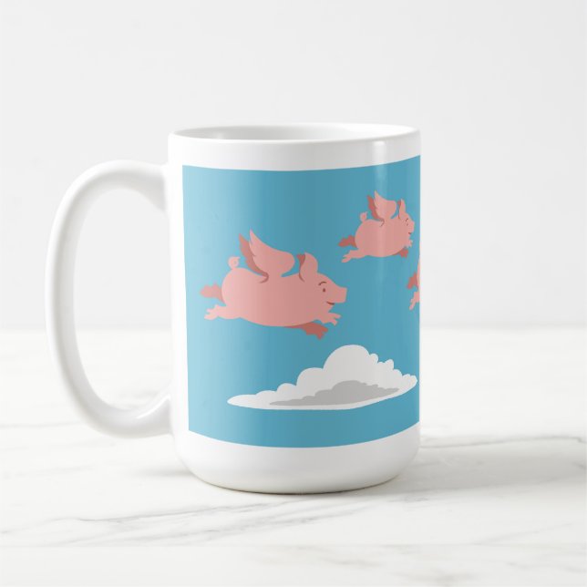 'If pigs could fly' Coffee Mug (Left)