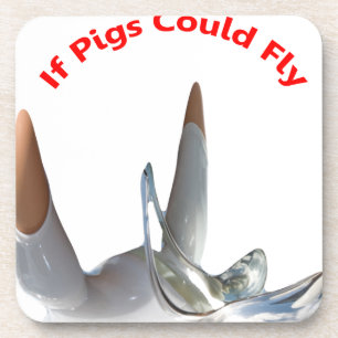 If Pigs Could Fly Drink Coaster