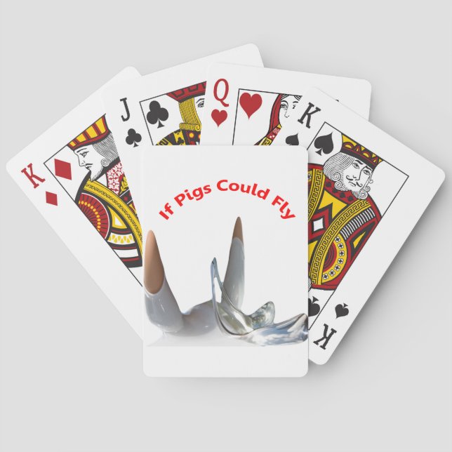 If Pigs Could Fly Poker Cards (Back)