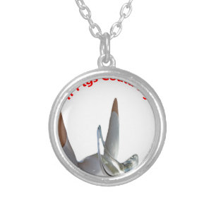 If Pigs Could Fly Silver Plated Necklace